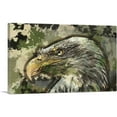 thumbnail image 1 of ARTCANVAS Bald Eagle Paint Home decor Canvas Art Print - Size: 12" x 8" (0.75" Deep), 1 of 9