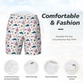 thumbnail image 5 of Lsque Mens Swim Trunks Sea Turtle Pattern - Bathing Suit Compression Liner - Beach Swim Shorts Swimwear - (S-3XL) - Stretch Quick Dry -Large, 5 of 9