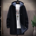 thumbnail image 5 of Cárdigan de punto coreano para hombre de otoño e invierno más suéter acolchado de terciopelo suéter de abrigo largo de moda, 5 of 5