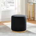 !nspire Round Velvet Ottoman