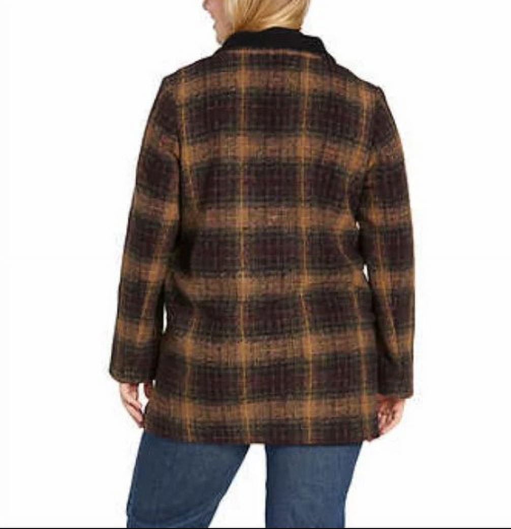 Pendleton Ladies’ Wool Blend Walker Jacket | Medium, Charcoal/Ca 並行輸入品 Pendleton Women\u0027s Wool Blend Walker Coat in Maroon Plaid Size