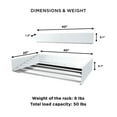 thumbnail image 3 of Step Up Products  39.5 in. Retractable Metal Wall Mount Clothes Drying Rack; White, 3 of 6