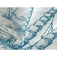 thumbnail image 4 of Ambesonne Tropical Quilted Bedspread Set 3 Pcs, Palm Trees at Beach, King Size, Blue White, 4 of 5