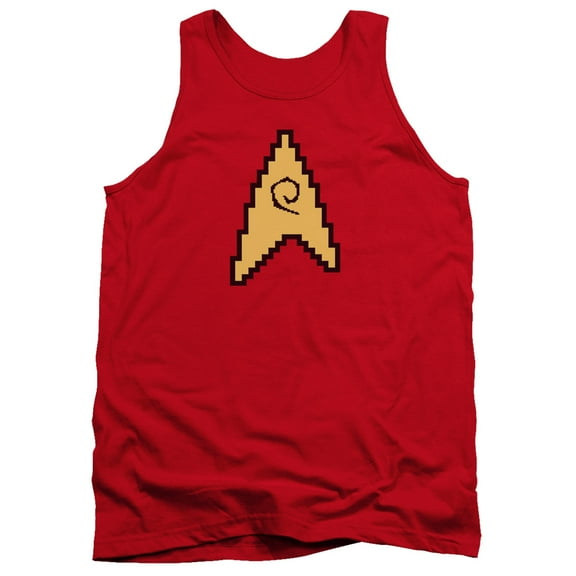 Star Trek 8 Bit Engineering Adult Tank Top Red