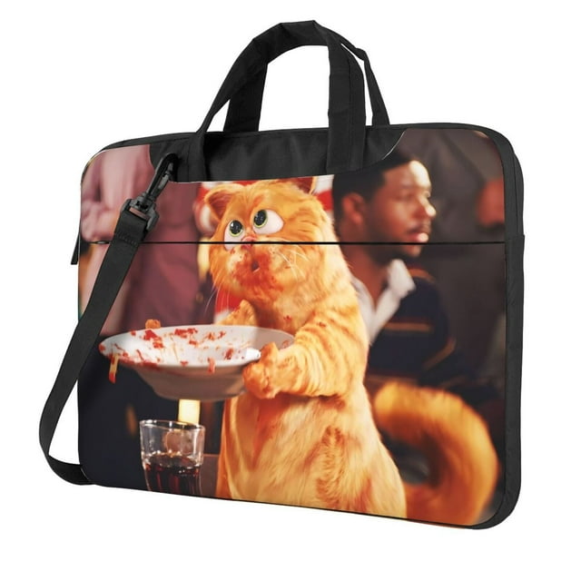 Zufioo Garfield for Laptop Bag, Zippered Computer Shoulder Bag Messenger Bag Briefcase, Suitable for School, Work, Travel