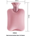 thumbnail image 2 of Bolsa de agua caliente de gran capacidad con cómoda funda de felpa, bolsa de agua caliente, alivia el dolor de cuello y hombros, 2 l, 2 of 5