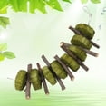 thumbnail image 3 of Greeniant 2 piezas de juguetes para masticar con forma de conejito y hámster, juguete para rechinar dientes naturales para mascotas pequeñas, Suministros de alimentación y agua para mascotas, 3 of 6