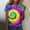 Yellow#32, variant on Summer T Shirts Tops for Women Oversized Crewneck Tie Dye Printed Cotton Like Short Sleeve Top Womens Casual Round Neck Loose Lightweight Comfy Tee Shirt