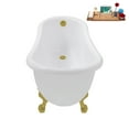 thumbnail image 6 of 53'' Streamline N487BGL-BGL Soaking Clawfoot Tub and Tray with External Drain, 6 of 12