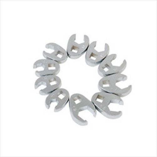 8PC 3/8 Dr Sae Standard Flare Nut Crowsfoot Wrench Tool Set Crows Foot