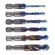 thumbnail image 2 of Juego de brocas de combinación de grifo de taladro, vástago hexagonal con revestimiento azul, fácil de usar, M3, M4, M5, M6, M8, M10, juego de grifo d Corto, 2 of 8