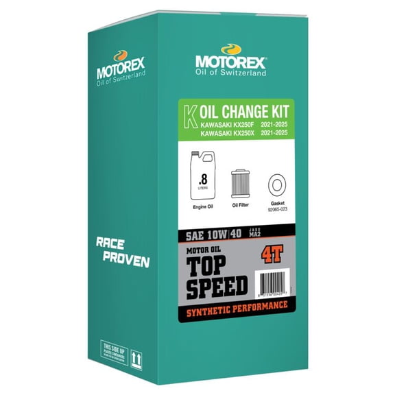 MOTOREX Oil Change Kit - Kawasaki KX 250 - 10W-40 311248