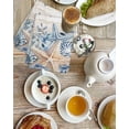 thumbnail image 4 of Blue Starfish Coastal Kitchen Dish Towels for Drying Dishes Set of 2, Eucalyptus Summer Nautical Shell Vintage Waffle Weave Microfiber Hand Tea Bathroom Towels Quick Dry & Absorbent Towel 15.7x23.6, 4 of 7