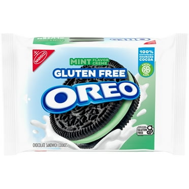 OREO Gluten Free Mint HHA1 Creme Chocolate Sandwich Cookies, Gluten Free Cookies, 12.47 oz