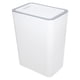 thumbnail image 4 of Cubo de basura pequeño con tapa, cubo de basura de plástico para baño, cesto de basura para cocina, 4 of 6