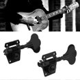 thumbnail image 3 of 5Pcs Guitar Accessory Vintage Open Bass Guitar Tuning Keys Pegs Machine Heads Tuners Black 1L4R for, 3 of 5