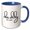 Blue/White, variant on 3drose, Typography of Daddy Est 2025, 11oz Mug