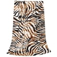 thumbnail image 2 of Sikiie Watercolor Zebra Ultra-Soft Micro flannel Blanket Luxury All Seasons Warm Blanket for Bedding Sofa and Travel (4 sizes)-60"x50", 2 of 7