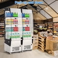thumbnail image 5 of Garvee 7.8 Cu.Ft Open Air Upright Commercial Merchandiser Display Refrigerator Beverage Cooler with Wheels & LED Lighting, 5 of 7