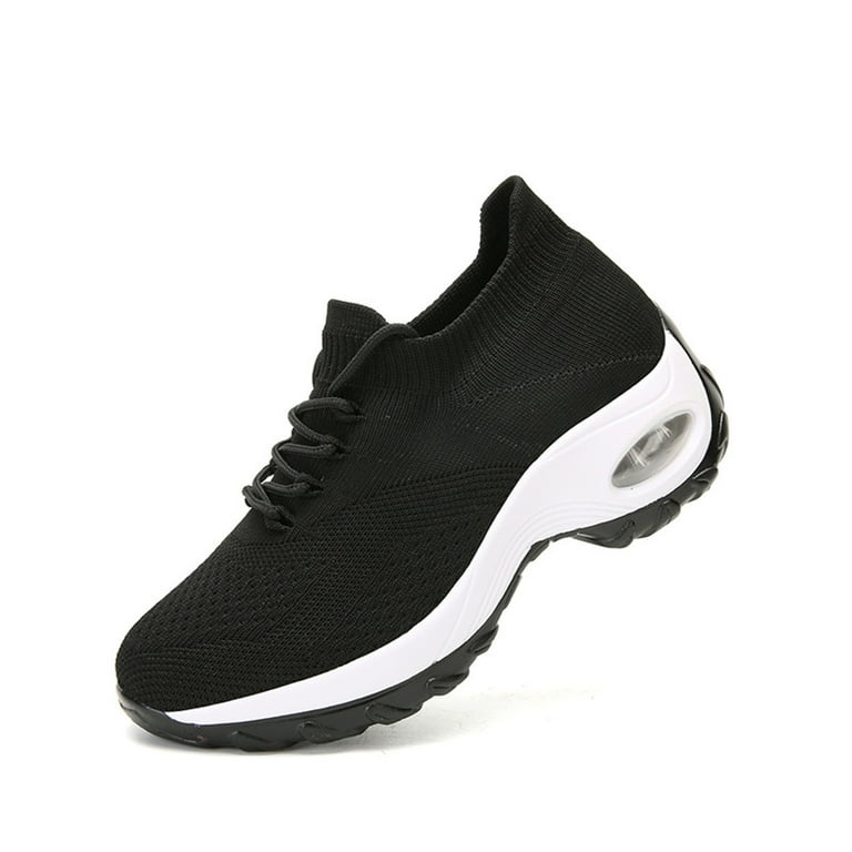 Black and Friday Deals 2023 Clearance under 5 JINMGG Sneakers for Women Plus Clearance Women s Shoes Sports Breathable Women Flying Woven Socks Shoes