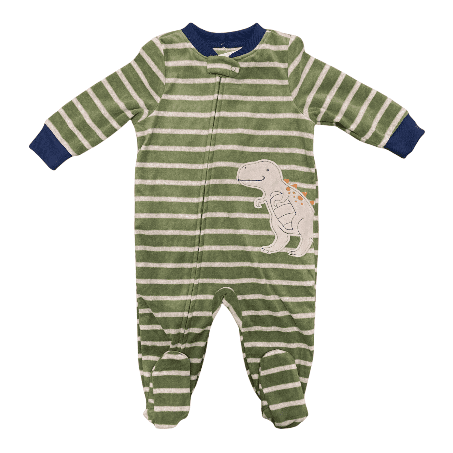 Carter's Baby Toddler Boy's Warm Soft Fleece Zip Up Footie Pajamas (Olive  Dino, 6M) - Walmart.com