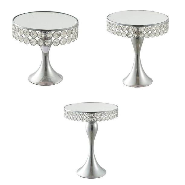 Soporte de tarta De De 3 Piezas Soporte de tarta De Mosaico De Cristal Para Postre C