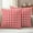 Red White, variant on Black White Plaid Outdoor Waterproof Pillow Covers, Modern Simple Buffalo Check Gingham Decorative Square Throw Pillowcase Sofa Cushion Sham for Patio/Couch/Chair, 20"x20" 2 Pack