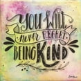 thumbnail image 2 of Great Art Now Never Regret Being Kind by Britt Hallowell, Framed Wall Art, 17.5W x 17.5H, 2 of 2