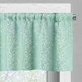 thumbnail image 3 of Ambesonne Spring Valance Pack of 2, Pastel Garden Branches Flora, 54"X12", Mint Green and White, 3 of 5