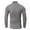 Gray, variant on Mens Long Sleeve Shirts High Neck Lightweight Casual Comfy Base Layer Tops Fall Homewear Slim Fitted Bottom Shirt