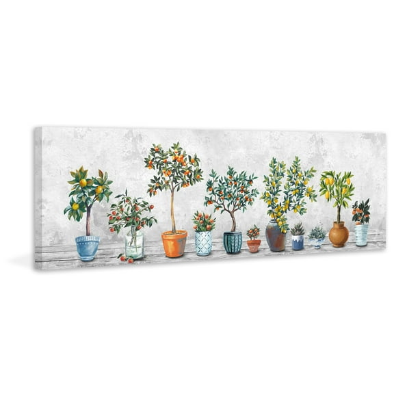 Parvez Taj Fruits in the Pots Painting Print on Wrapped Canvas