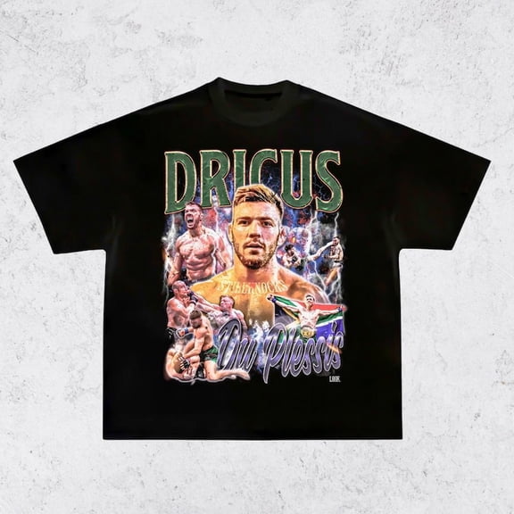 Vintage 90s Dricus Du Plessis Tee Shirt Retro Classic Graphic Tee Bootleg Bestseller Unisex Sport Gift