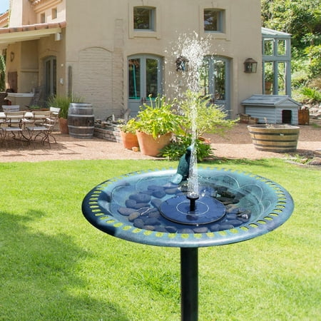 solar fountain pump bird bath 4w floating patio standing garden water outdoor