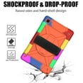 thumbnail image 4 of Dteck for Samsung Galaxy Tab A7 10.4" T500 T505 (2020 Released),Shockproof Three-Layer Multi-functional Case Heavy Duty Protector Rubber Hard Back Kickstand Hand Strap Cover,Colour+Orange, 4 of 6