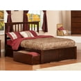 thumbnail image 2 of Mission Platform Bed with Flat Panel Foot Board and 2 Urban Bed Drawers in, Multiple Colors and Sizes, 2 of 5