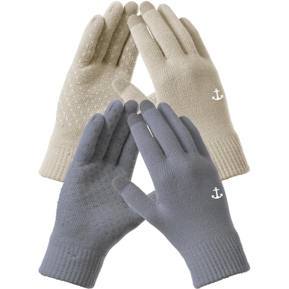 Guantes de Invierno REACH STAR para Hombre y Mujer con Pantalla Táctil, Talla L, Color Caqui