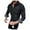 Black, variant on Mens Winter Coats Men's Solid Color Long Sleeve Denim Shirt Straight Pocket Loose Denim Top Coat Size:L
