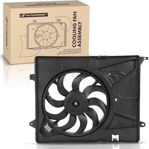 A-Premium Engine Radiator Cooling Fan Assembly Compatible with Chevrolet Trax 2013-2014, L4 1.4L, Replace# 95392642