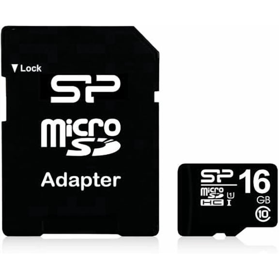 Tarjeta de Memoria Silicon Power MicroSDHC 16GB Clase 10 UHS I con Adaptador SD