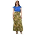 thumbnail image 4 of Paisley Boho Cap Sleeves Summer Maxi Evening Beach Cocktail Dress, 4 of 10