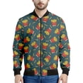 thumbnail image 5 of Chaqueta con estampado 3D de dibujos animados de papas fritas para hombre, chaqueta con cremallera, abrigo holgado informal, sudadera con cremallera para primavera y otoño, 5 of 5