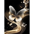 thumbnail image 1 of Adult Diamond Painting Kit, Colorful Cat and Flower Pattern, 5D DIY Diamond Painting, Full Drill Round Diamond Dotz Kit, for Home Wall Decor, Frame Not Included.,KM618-1, 1 of 3