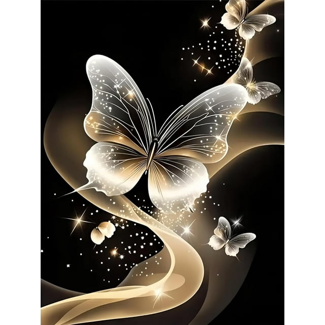 Adult Diamond Painting Kit, Colorful Cat and Flower Pattern, 5D DIY Diamond Painting, Full Drill Round Diamond Dotz Kit, for Home Wall Decor, Frame Not Included.,KM618-1