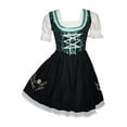 thumbnail image 2 of Edelweiss Creek 3 Piece Short German Oktoberfest Dirndl Dresses for Women - Black and Green, 2 of 8
