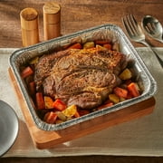 EZ Foil 10 LB Disposable Roasting Pans, Half-Size Steam Table Foil Pans, 11.75 x 9.25 x 2.5 in., 2 Count