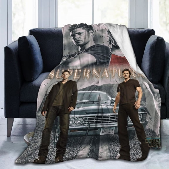 Supernatural Ultra-Soft Micro Fleece Blanket Cozy Blanket Thick Warm Plush Throw Blanket Sofa Cushion 40"X30"