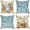 Blue, variant on Christmas Pillow Covers 18x18 Set of 4 Farmhouse Christmas Decorations Let It Snow Holly Jolly Christmas Tree Winter Holiday Decor Throw Cushion Case for Home Couch