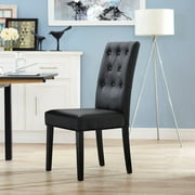 Modway Confer Leatherette Dining Side Chair, Multiple Colors