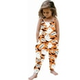 thumbnail image 3 of Coerni Baby Toddler Girl Cute Strap Jumpsuit One-piece Romper with Pockets 1-10 Years Kids Fall Halloween Matching Clothes, 3 of 7