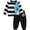 Black, variant on GobdXE Toddler Boys 2 Piece Outfit Striped Long Sleeve Sweatshirt Jogger Pants Cute Dinosaur Print Kids Casual Clothing Set Black,4-5 Years